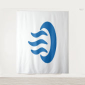 Onsen ♨ Hot Spring 温泉 Japanese Sign Wandteppich (Vorderseite)