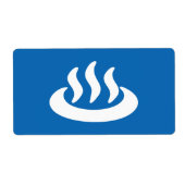 Onsen ♨ Hot Spring 温 japanisches Zeichen (Vorne)