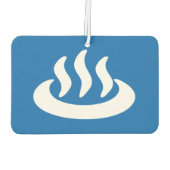 Onsen ♨ Hot Spring 温 japanisches Zeichen Autolufterfrischer (Rückseite)