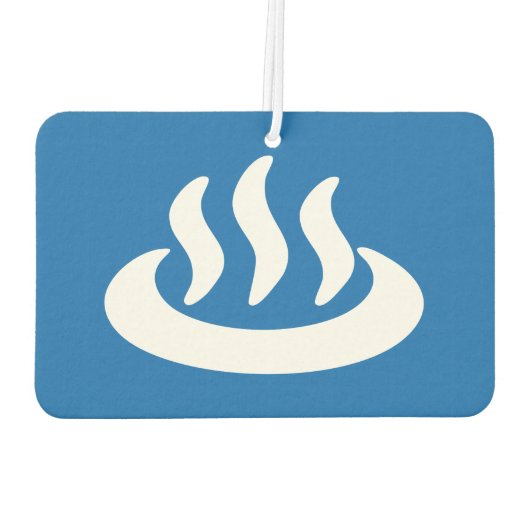 Onsen ♨ Hot Spring 温 japanisches Zeichen Autolufterfrischer (Rückseite)