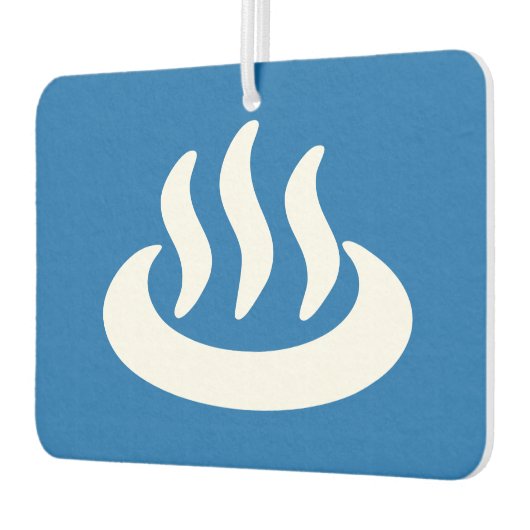 Onsen ♨ Hot Spring 温 japanisches Zeichen Autolufterfrischer (Links)