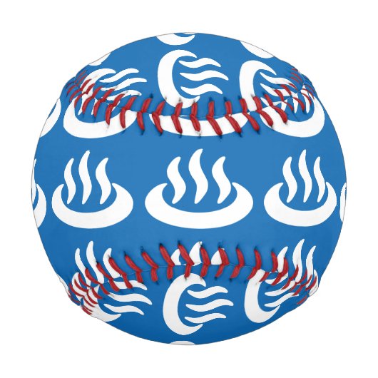 Onsen ♨ Hot Spring 温 japanisches Zeichen Baseball (Vorderseite)