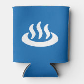 Onsen ♨ Hot Spring 温 japanisches Zeichen Dosenkühler (Vorderseite)