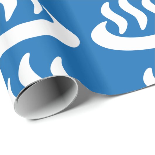 Onsen ♨ Hot Spring 温 japanisches Zeichen Geschenkpapier (Rolleneckpunkt)