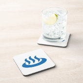 Onsen ♨ Hot Spring 温 japanisches Zeichen Getränkeuntersetzer (Rechte Seite)