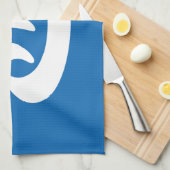 Onsen ♨ Hot Spring 温 japanisches Zeichen Küchentuch (Viertel Falte)