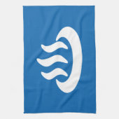 Onsen ♨ Hot Spring 温 japanisches Zeichen Küchentuch (Vertikal)