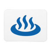 Onsen ♨ Hot Spring 温 japanisches Zeichen Magnet (Horizontal)