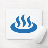 Onsen ♨ Hot Spring 温 japanisches Zeichen Mousepad (Mit Mouse)