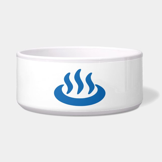 Onsen ♨ Hot Spring 温 japanisches Zeichen Napf (Vorderseite)