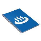 Onsen ♨ Hot Spring 温 japanisches Zeichen Notizblock (Rechte Seite)