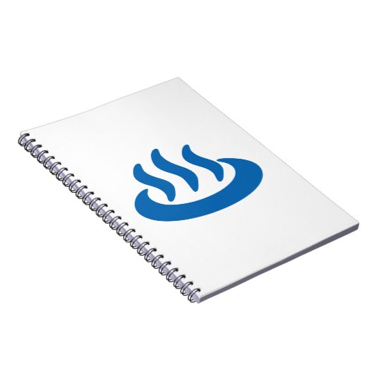 Onsen ♨ Hot Spring 温 japanisches Zeichen Notizblock (Rechte Seite)