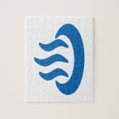 Onsen ♨ Hot Spring 温 japanisches Zeichen Puzzle (Vertikal)