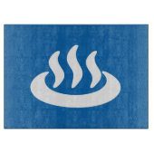 Onsen ♨ Hot Spring 温 japanisches Zeichen Schneidebrett (Vorderseite)