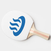 Onsen ♨ Hot Spring 温 japanisches Zeichen Tischtennis Schläger (Seitenansicht)