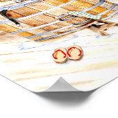 Onsen Kitty STÖRT NICHT Poster (Ecke)