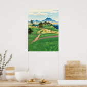 Onsen Range aus Amakusa Kawase Hasui 1922 Poster (Küche)