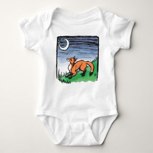 Onsie die Raupe Fox-Kinder Baby Strampler (Vorderseite)