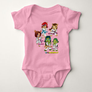 ONSIE - Karate Girls - Gruppe 6 - Farbwahl Baby Strampler