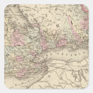 Ontario 2 quadratischer aufkleber