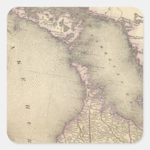 Ontario 3 quadratischer aufkleber
