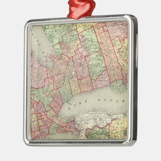 Ontario 4 silbernes ornament (Links)