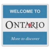Ontario-Aufkleber Aufkleber (Vorderseite)