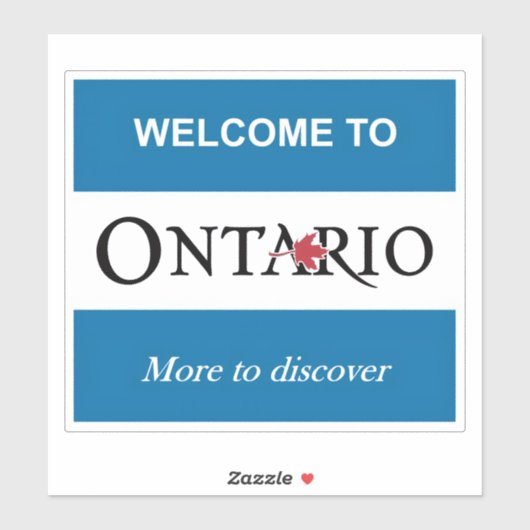 Ontario-Aufkleber Aufkleber (Blatt)