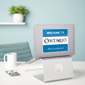 Ontario-Aufkleber Aufkleber (Laptop auf Schreibtisch)
