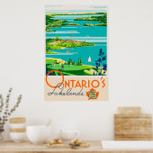 Ontario Canada Vintage Travel Poster (Küche)