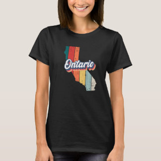 Ontario City Retro Vintage Heimatstadt Kalifornien T-Shirt