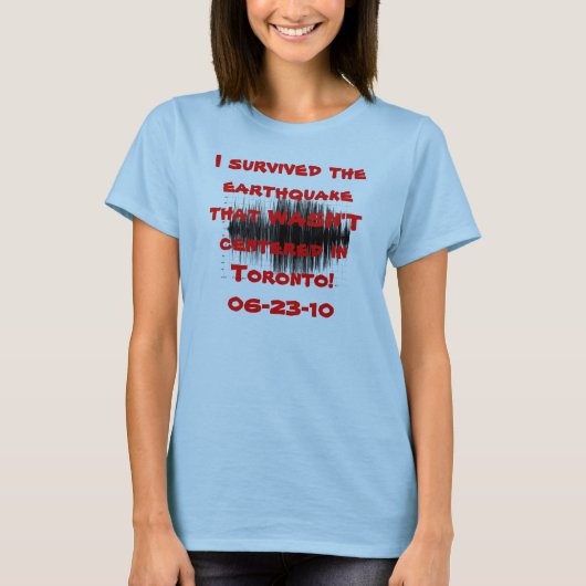 Ontario-Erdbeben T-Shirt (Vorderseite)