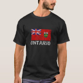 Ontario Flag Distressed Canada Men Women Kids Onta T-Shirt (Vorderseite)