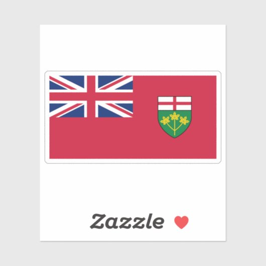 Ontario Flag Graphic Aufkleber (Blatt)