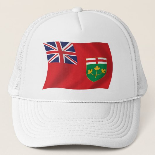 Ontario Flag Hat Truckerkappe (Vorderseite)