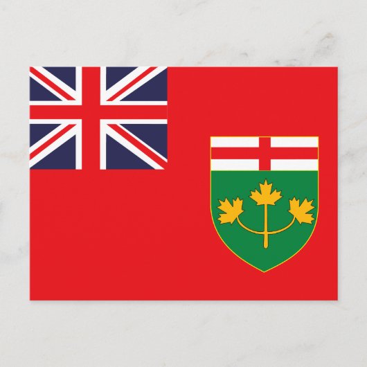 ONTARIO FLAG POSTKARTE (Vorderseite)