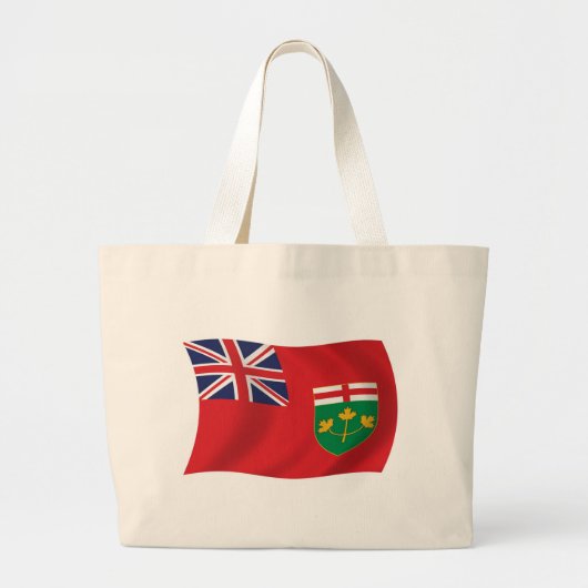 Ontario Flag Tote Bag Jumbo Stoffbeutel (Vorne)