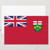 Ontario-Flagge Briefpapier (Vorne/Hinten)