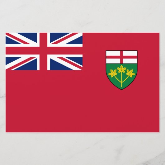 Ontario-Flagge Briefpapier (Vorderseite)