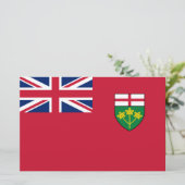 Ontario-Flagge Briefpapier (Stehend Vorderseite)