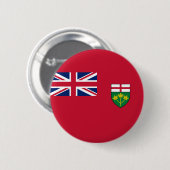 Ontario-Flagge Button (Vorne & Hinten)