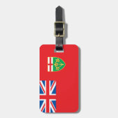 Ontario-Flagge Gepäckanhänger (Vorderseite vertikal)