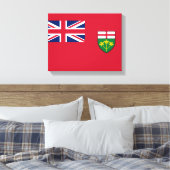 Ontario-Flagge Leinwanddruck (Insitu (Schlafzimmer))