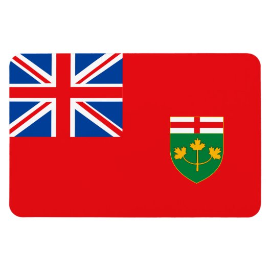 ONTARIO-Flagge Magnet (Horizontal)
