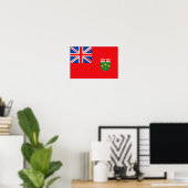 ONTARIO-Flagge Poster (Heimbüro)