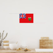 ONTARIO-Flagge Poster (Küche)