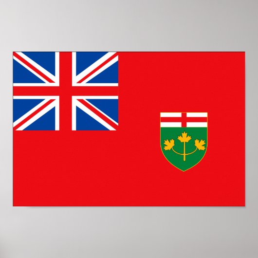 ONTARIO-Flagge Poster (Vorne)