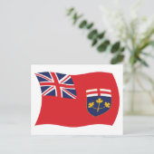 Ontario-Flagge Postkarte (Stehend Vorderseite)