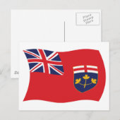 Ontario-Flagge Postkarte (Vorne/Hinten)