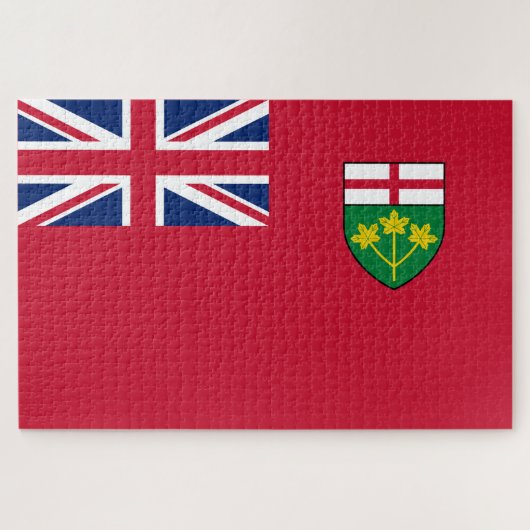 Ontario-Flagge Puzzle (Horizontal)